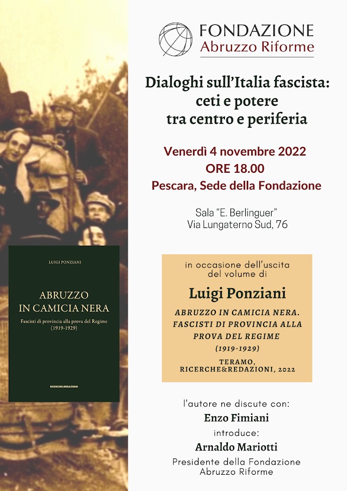 L’Abruzzo in camicia nera: biografia di ceti e poteri di fronte al regime